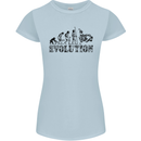Evolution of Judo MMA Martial Arts Funny Womens Petite Cut T-Shirt Light Blue