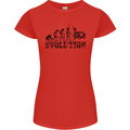 Evolution of Judo MMA Martial Arts Funny Womens Petite Cut T-Shirt Red