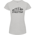 Evolution of Judo MMA Martial Arts Funny Womens Petite Cut T-Shirt Sports Grey
