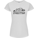 Evolution of Judo MMA Martial Arts Funny Womens Petite Cut T-Shirt White