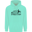 Evolution of Motorcycle Motorbike Biker Childrens Kids Hoodie Peppermint