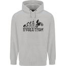 Evolution of Motorcycle Motorbike Biker Childrens Kids Hoodie Sports Grey
