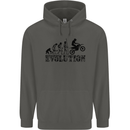 Evolution of Motorcycle Motorbike Biker Childrens Kids Hoodie Storm Grey