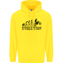 Evolution of Motorcycle Motorbike Biker Childrens Kids Hoodie Yellow