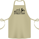 Evolution of Motorcycle Motorbike Biker Cotton Apron 100% Organic Khaki