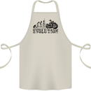 Evolution of Motorcycle Motorbike Biker Cotton Apron 100% Organic Natural