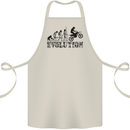 Evolution of Motorcycle Motorbike Biker Cotton Apron 100% Organic Natural