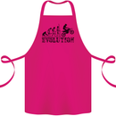 Evolution of Motorcycle Motorbike Biker Cotton Apron 100% Organic Pink