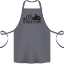 Evolution of Motorcycle Motorbike Biker Cotton Apron 100% Organic Steel