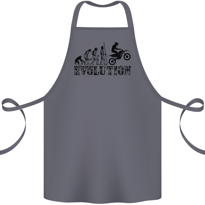 Evolution of Motorcycle Motorbike Biker Cotton Apron 100% Organic Steel