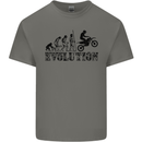 Evolution of Motorcycle Motorbike Biker Kids T-Shirt Childrens Charcoal