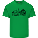 Evolution of Motorcycle Motorbike Biker Kids T-Shirt Childrens Irish Green