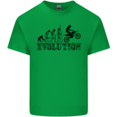 Evolution of Motorcycle Motorbike Biker Kids T-Shirt Childrens Irish Green