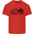 Evolution of Motorcycle Motorbike Biker Kids T-Shirt Childrens Red