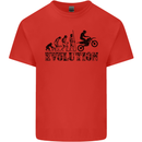 Evolution of Motorcycle Motorbike Biker Kids T-Shirt Childrens Red