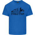 Evolution of Motorcycle Motorbike Biker Kids T-Shirt Childrens Royal Blue
