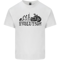Evolution of Motorcycle Motorbike Biker Kids T-Shirt Childrens White