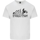 Evolution of Motorcycle Motorbike Biker Kids T-Shirt Childrens White