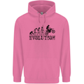 Evolution of Motorcycle Motorbike Biker Mens 80% Cotton Hoodie Azelea
