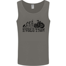 Evolution of Motorcycle Motorbike Biker Mens Vest Tank Top Charcoal