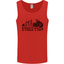Evolution of Motorcycle Motorbike Biker Mens Vest Tank Top Red