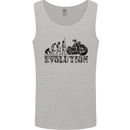 Evolution of Motorcycle Motorbike Biker Mens Vest Tank Top Sports Grey