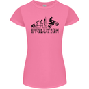 Evolution of Motorcycle Motorbike Biker Womens Petite Cut T-Shirt Azalea