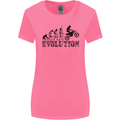 Evolution of Motorcycle Motorbike Biker Womens Wider Cut T-Shirt Azalea