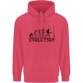 Evolution of Rugby Player Union Funny Childrens Kids Hoodie Heliconia