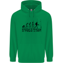Evolution of Rugby Player Union Funny Childrens Kids Hoodie Irish Green