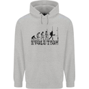Evolution of Rugby Player Union Funny Childrens Kids Hoodie Sports Grey