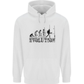 Evolution of Rugby Player Union Funny Childrens Kids Hoodie White