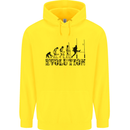 Evolution of Rugby Player Union Funny Childrens Kids Hoodie Yellow