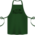 Evolution of Rugby Player Union Funny Cotton Apron 100% Organic Forest Green