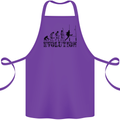 Evolution of Rugby Player Union Funny Cotton Apron 100% Organic Purple