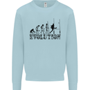 Evolution of Rugby Player Union Funny Kids Sweatshirt Jumper Light Blue