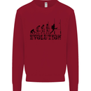 Evolution of Rugby Player Union Funny Kids Sweatshirt Jumper Red