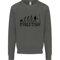 Evolution of Rugby Player Union Funny Kids Sweatshirt Jumper Storm Grey