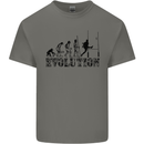 Evolution of Rugby Player Union Funny Kids T-Shirt Childrens Charcoal