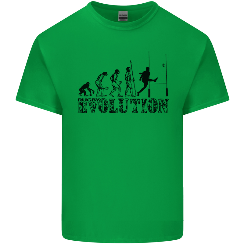 Evolution of Rugby Player Union Funny Kids T-Shirt Childrens Irish Green