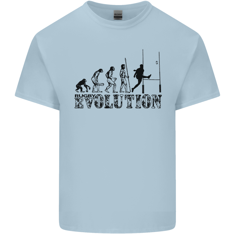 Evolution of Rugby Player Union Funny Kids T-Shirt Childrens Light Blue