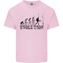 Evolution of Rugby Player Union Funny Kids T-Shirt Childrens Light Pink