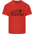 Evolution of Rugby Player Union Funny Kids T-Shirt Childrens Red