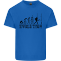 Evolution of Rugby Player Union Funny Kids T-Shirt Childrens Royal Blue