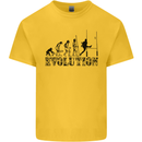 Evolution of Rugby Player Union Funny Kids T-Shirt Childrens Yellow