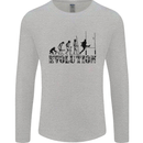 Evolution of Rugby Player Union Funny Mens Long Sleeve T-Shirt Sports Grey