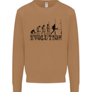 Evolution of Rugby Player Union Funny Mens Sweatshirt Jumper Caramel Latte