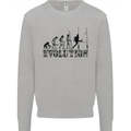 Evolution of Rugby Player Union Funny Mens Sweatshirt Jumper Sports Grey