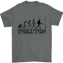 Evolution of Rugby Player Union Funny Mens T-Shirt Cotton Gildan Charcoal