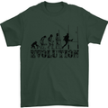 Evolution of Rugby Player Union Funny Mens T-Shirt Cotton Gildan Forest Green